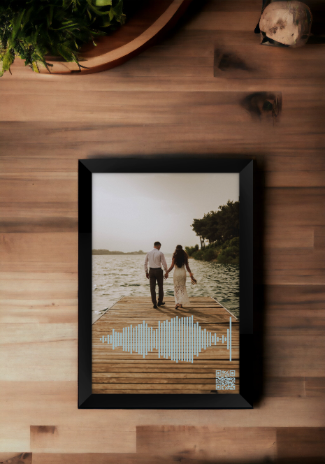 Audio Guest Book Photo with QR Code