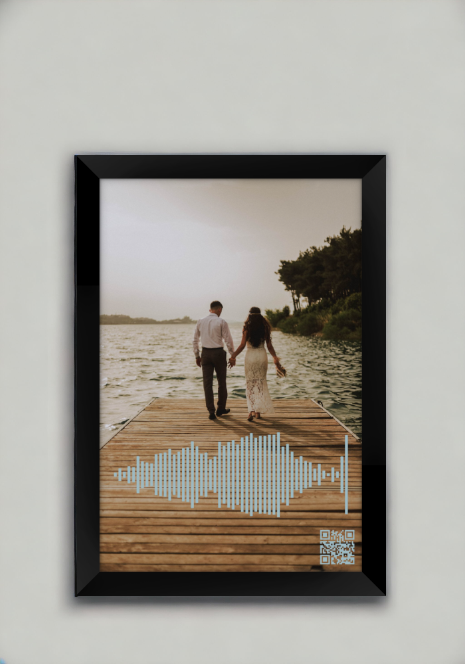 Audio Guest Book Photo with QR Code