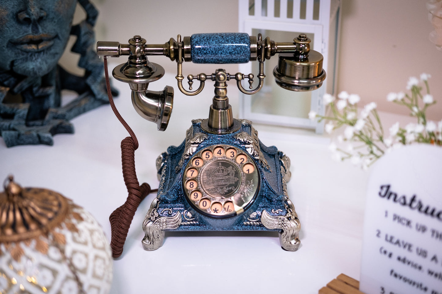 Vintage Navy Blue Phone