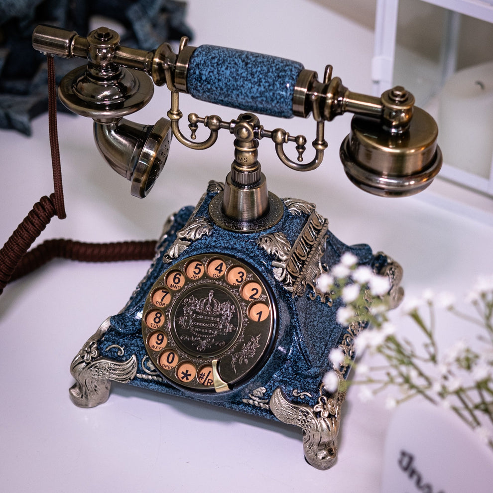 Vintage Navy Blue Phone – Voice Keepsakes